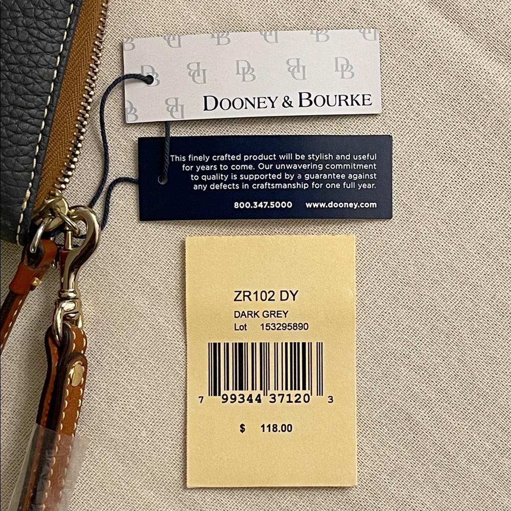 Dooney & Bourke Slate Gray Wristlet Clutch - Picture 8 of 10